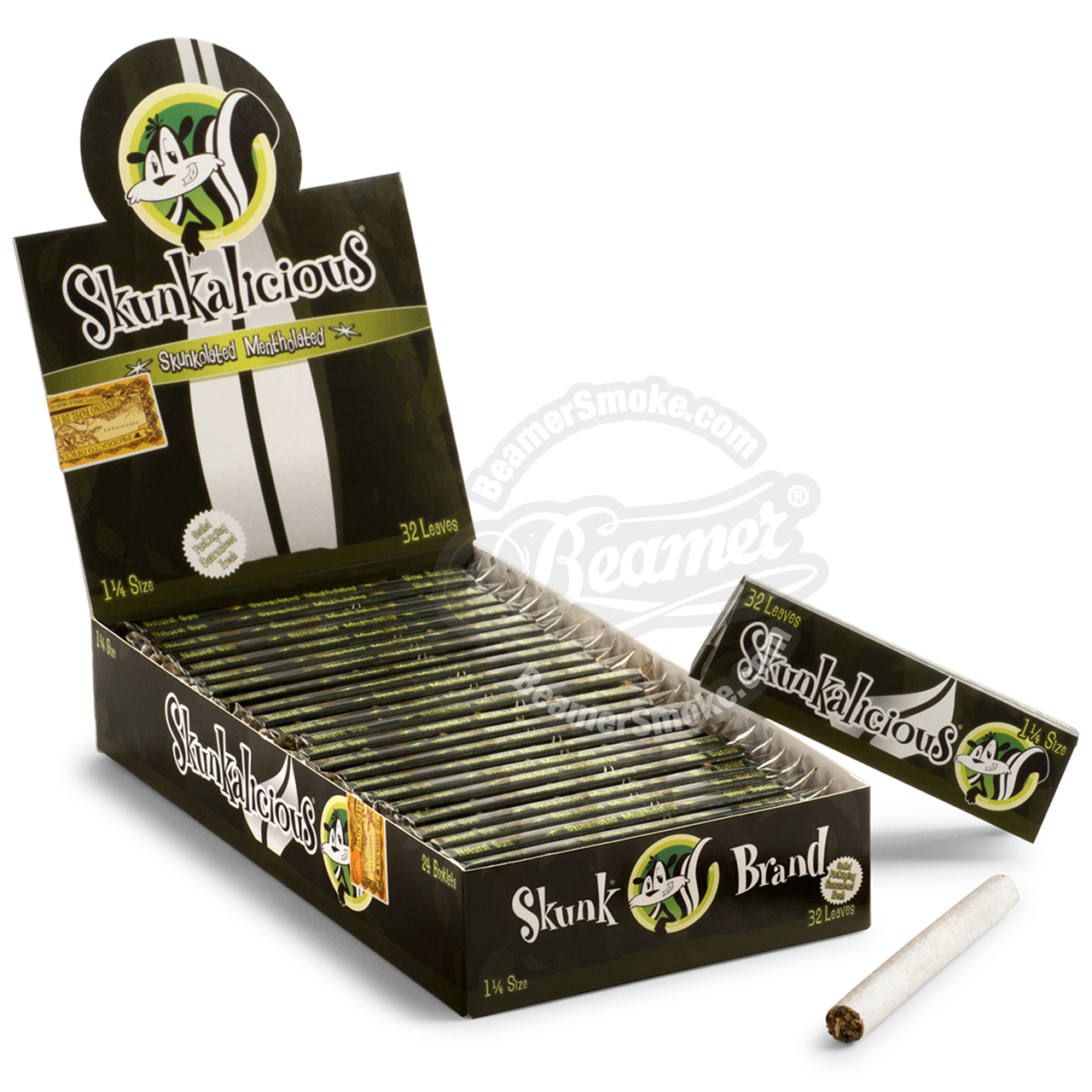 Skunkalicious Mentholated 1 _ Size Rolling Paper - You Pick Quantity