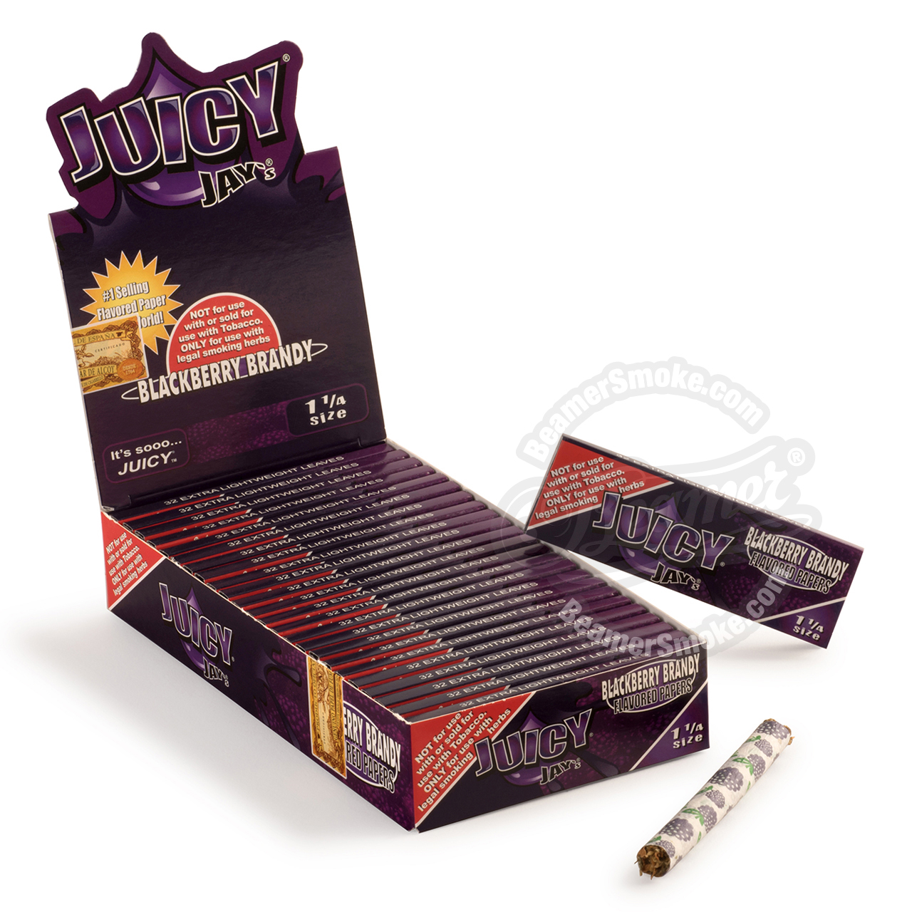 Juicy Jays Blackberry Flavor 1 _ Size Rolling Papers