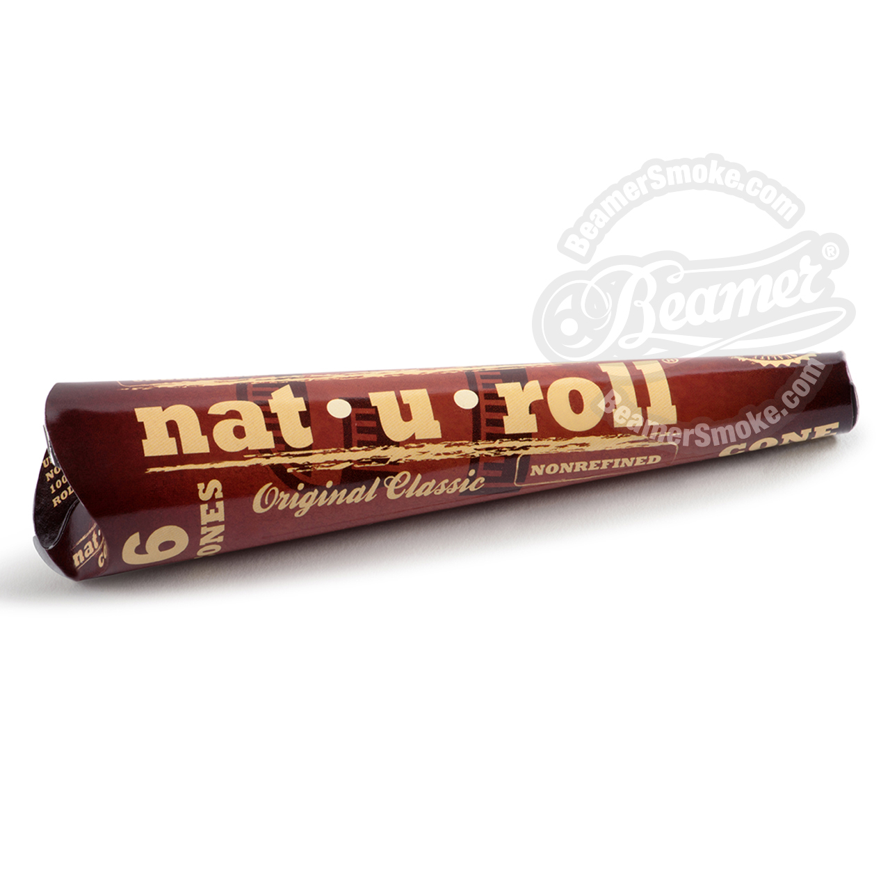 Nat-U-Roll Original 1 1/4 Size Pre-Rolled Cones - 6 Count Packs