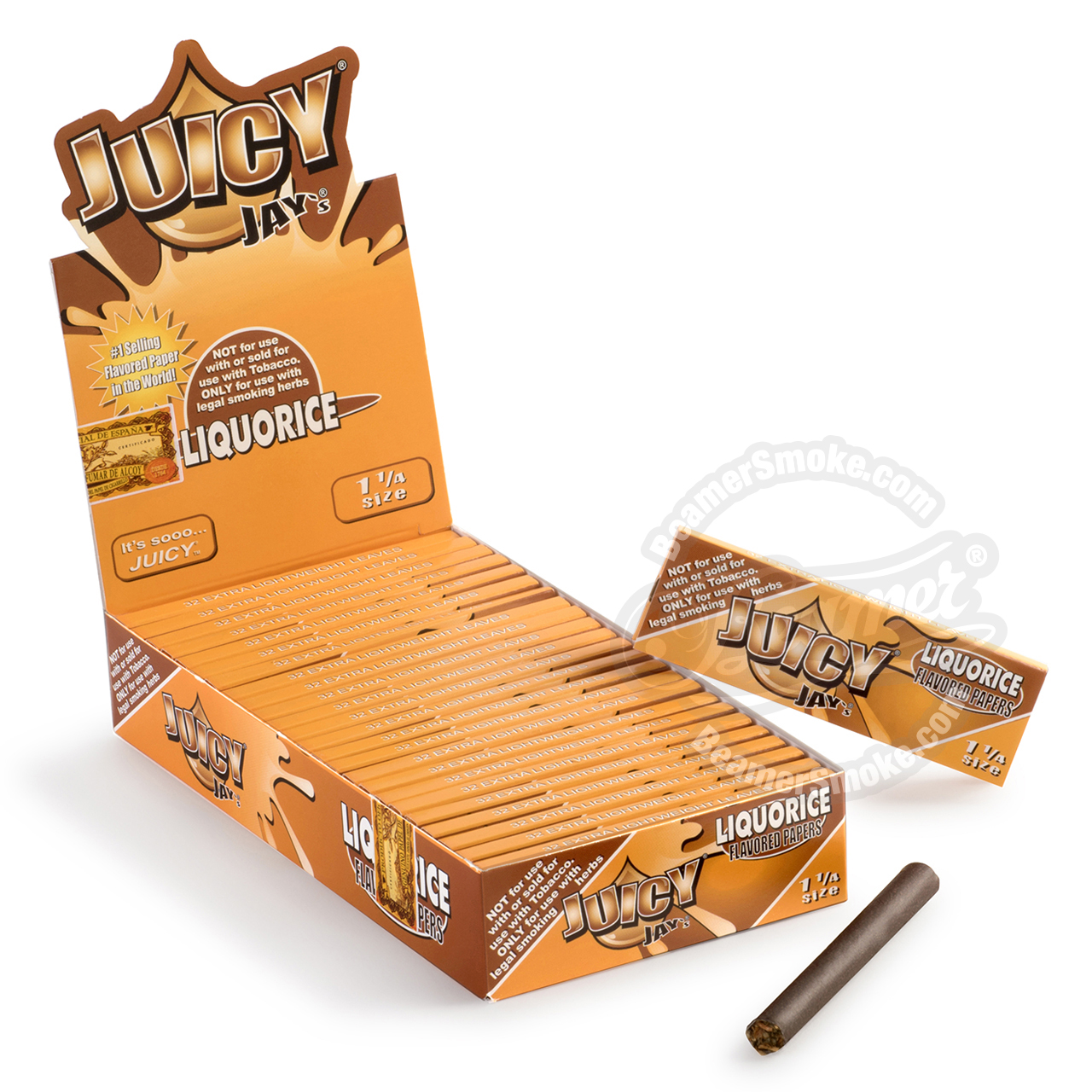 Juicy Jay’s Liquorice Flavor 1 1/4 Size Rolling Papers