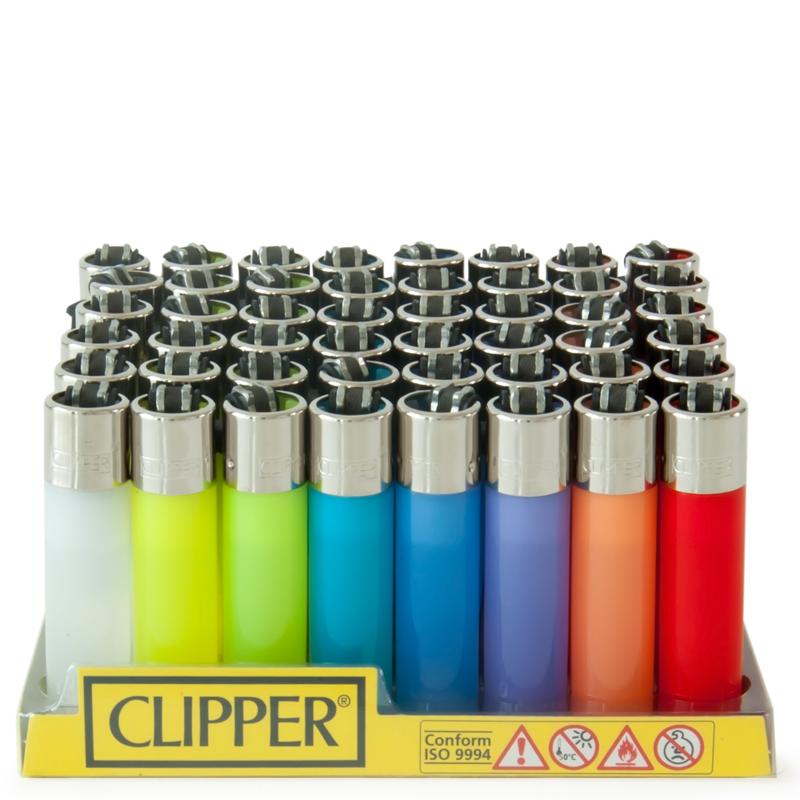 Clipper Lighter - Solid Color Fluorescent Design